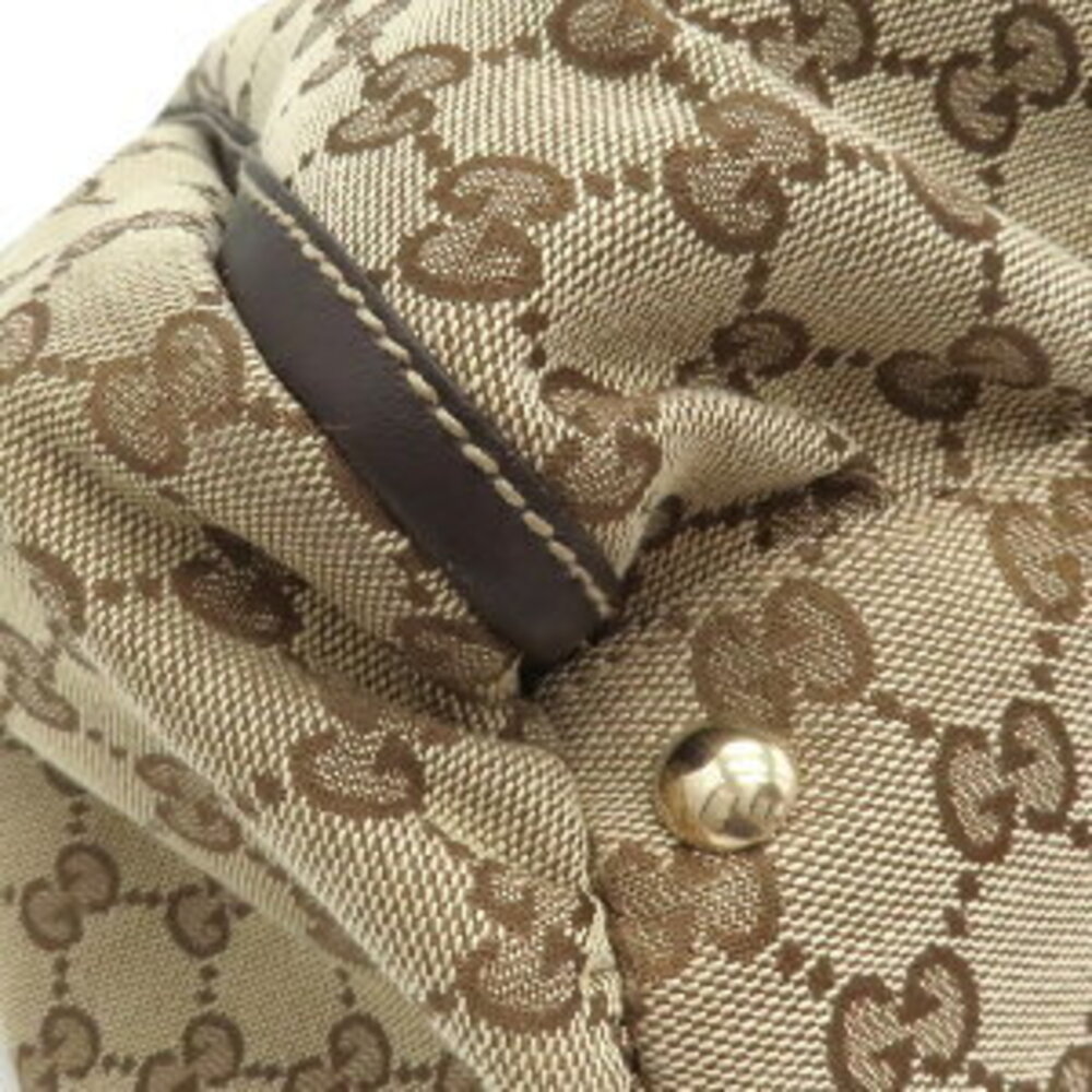 Gucci Tote Bag ring Shoulder GG Canvas Beige Brown - Picture 4 of 6